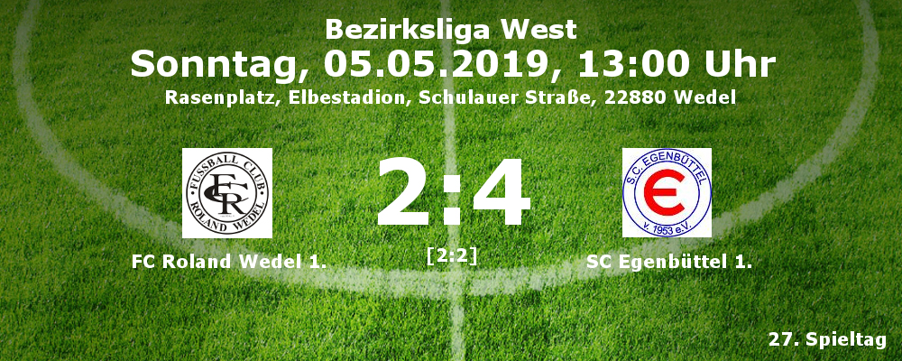 Roland Wedel 1. - SC Egenbüttel 1. am 05.05.2019