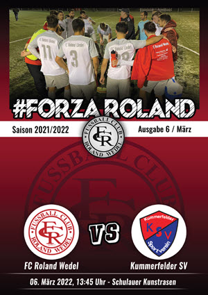 Stadionzeitung FORZA Roland, Saison 2021/22, Ausgabe 06